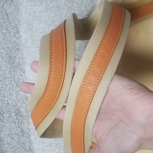 PRADA ULTRA RARE Vitello Daino Ocean Tote Grezzo Orange Authentic - Picture 9 of 12